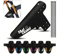 Garde-boue à déblocage rapide pour VTT/vélos de route | Plastique à haut indice et installation sans outil - Garde-boue universel pour l'avant et l'arrière de toute taille avec supports de montage ant