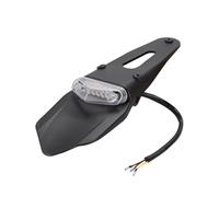 Garde-Boue Ailes pour Moto Feu arrière à LED pour Moto Polisport, feu arrière pour Garde-Boue arrière, adapté aux Motos Enduro Dirt Bike(White)