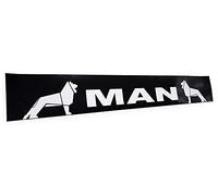Garde-boue arrière avec inscription pour camion remorque MAN en caoutchouc noir rigide et flexible bavette 240 x 35 cm