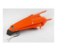 UFO PLAST Garde-boue arrière/rear fender orange/orange 127 enduro LED compatible avec Ktm EXC ALL MODELS de 2017 à 2019 EXC-F ALL MODELS de 2017 à 2019
