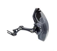 Garde-boue arrière de moto fabriqué à partir d'alliage d'aluminium et fini avec une coque en plastique imprimée en fibre de carbone (noir)