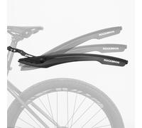 Garde-boue arrière de vélo avec éclairage LED rouge - Noir