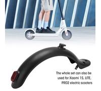 Garde-boue arrière DILWE pour trottinette électrique avec crochet et feu arrière - Noir