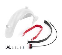 Garde-boue arrière pour scooter électrique avec feu arrière intégré et kit de support renforcé, pour Segway Ninebot MAX Series, ABS + PC