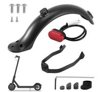 Garde-boue arrière pour scooter électrique, garde-boue arrière de scooter électrique, kit de rechange avec support, feu arrière, vis et écrous pour trottinette Xiaomi M365 1S, Pro, Pro 2