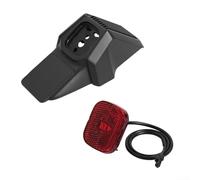 Garde-boue arrière pour scooter électrique Ninebot ZT3 Pro avec feu de freinage et feu arrière, ABS robuste pour garde-boue Kit pour la sécurité de conduite de nuit et la protection contre les débris