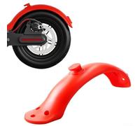 Garde-boue arrière pour Xiaomi Electric Scooter Pro - Garde-boue en nylon robuste 27 x 5 cm compatible avec roue arrière pliable de trottinette électrique (rouge/blanc/noir) (rouge)