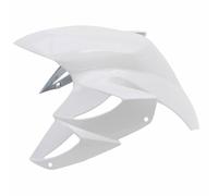 garde boue scoot av compatible avec mbk 50 booster ng, rocket-yamaha 50 bws bump, spy blanc brillant