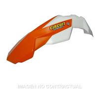 Garde-Boue Avant Circuit Rapidité Blanc-Orange pour Moto Pièces de Rechange