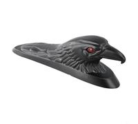 Garde-boue avant de moto personnalisable avec décoration pour tête d'aigle pour une touche distinctive (noir)