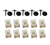 Garde-boue avant et arrière clips en C avec boulons hexagonaux, kit de fixation de garnitures en plastique (noir/blanc), compatible avec les modèles