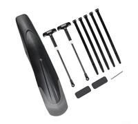 Garde-boue avant et arrière rétractables pour VTT roues 26/29", fixation rapide, matériaux ABS et PP pour une protection efficace contre la boue (arrière uniquement)