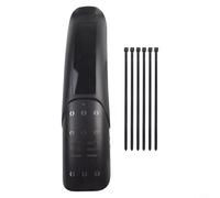 Garde-boue avant ou arrière avec texture en fibre de carbone, plastique léger pour vélo par temps de pluie, barrière d'eau à queue large et protection aérodynamique contre le vent
