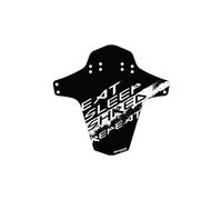 Garde boue avant reverse eat sleep shred repeat noir blanc