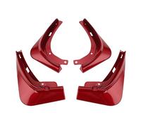 Garde Boue Bavettes Avant Et Arrière pour Tesla Model 3 et Y 2021 Lot de 4 Garde Boue New Energy Noir Mat Carbone(Model 3 Red)
