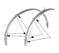 Garde Boue City-Vtc Tringles 28'' Stronglight Tour 54mm Argent (Paire) Multicolore