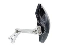 Garde Boue Couverture Garde-boue Arrière Réglable Pour Moto Imitation Fibre De Carbone En Alliage D'aluminium Universel Et Extensible(Titanium)