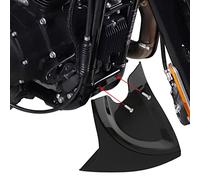 Garde-boue D'aile Avant Spoiler pour Harley Davidson Fatboy Softail Touring Glide Dyna 2004-2017, PSLER Bas Carénage Accessoires de Modification de Moto(Noir Brillant)