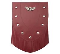Garde-Boue De Moto en Cuir Gland Crâne Avant Garniture pour Harley Sportster 883 1200 XL Softail Dyna FXD Universel