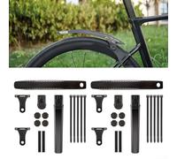Garde-boue de vélo à angle réglable avec extension de longueur évolutive, protection contre la pluie et la boue en polycarbonate (lot de )