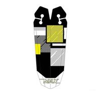 Garde-boue de vélo avec construction en plastique PP5 ultraléger pour montage sur rail de selle sur VTT et vélo de route, offrant une protection contre les éclaboussures et un design aérodynamique (A)