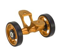 Garde-boue de vélo Easywheel à double rouleau, garde-boue arrière pour vélos pliants, rouleau en alliage d’aluminium avec roulement fluide pour vélos pliants et Dahon (Or)