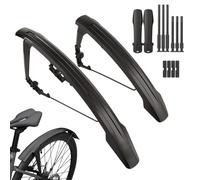 Garde-boue de vélo - Garde-boue réglable et arrière - Pour VTT, vélo de route, vélo de loisir, équitation par temps humide