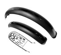 Garde Boue De VéLo Jeu de garde-boue de vélo 26x4.0 pouces de large, garde-boue avant et arrière tout-terrain, gros pneus, ailes de vélo, couverture complète, garde-boue en plastique Pour Fixie Urbain