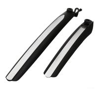Garde-boue de vélo pour vélo de route pliable 700C de 50,8 cm, en plastique noir avec bandes réfléchissantes, facile à installer sans outils, protège-roues avant et arrière pour accessoires de vélo de