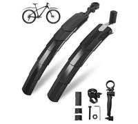 Garde Boue de Vélo, Universelle Réglable Epaissir Elargir Les Ailes Avant Arrière, Garde-Boue VTT Kit pour Selle de Single Speed Vélo Fixie Urbain Gravel Bike 24-29 Pouces Roues