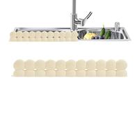 Garde-boue d'eau pour évier de cuisine | 50.8x9.3x4.2cm Countertop Silicone Protector With Strong Suction Cups | Convenient To Use For Kitchen Sink Area | For Cooking Dishwashing Bathroom Shower