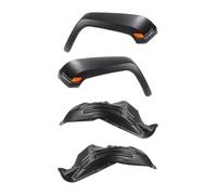 Garde-Boue Elargisseurs Pour Jeep Pour Wrangler JK 2007 2008 2009 2010-2017 Élargisseurs D'ailes JL En Plastique Noir 2 Pièces Garde Boue Avant