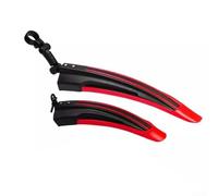 Garde-boue étendus pour vélos de route, adaptés aux roues 700 C, design réglable avec construction en polypropylène pour éviter la déformation et fournir une protection efficace contre la boue (rouge)