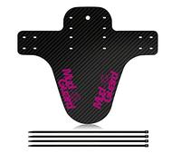 Garde-boue fixe avant et arrière, accessoires de cyclisme amovibles, en fibre de carbone, pour VTT, vélo de route (rose)