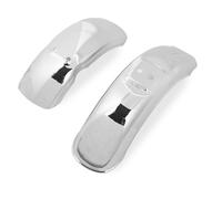 Garde - Boue Moto Fer Chromé, Paire Avant et Arrière pour Roues 8 et 10 Pouces, Compatible Monkey Z50 Z50A Z50J Z110 Z125 - Antirouille et Résistant, Aspect Brillant, Installatio