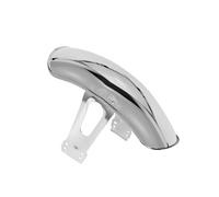 Garde Boue Moto Garde-Boue Avant De Moto en Fer, Style Rétro, Noir/Argent, Accessoires pour CG125 Couvre Garde Boue Moto