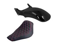 Garde Boue Moto Pour Softail Pour Breakout Pour FXBRS Rocker 2008 2009 2010 2011 2012 2013-2017 Kit Garde-boue Arrière Siège Solo Conducteur Moto(B Fender Seat)