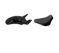Garde Boue Moto Pour Softail Pour Rupture Pour Bascule Pour FXBRS 2008-2017 Moto Pilote Solo Siège Garde-boue Arrière Kit Couverture Roue Ensemble(D Fender Seat)