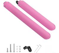 Garde-boue pliable pour Fender avec angle réglable pour roues de 35,6 à 55,9 cm, fabriqué en caoutchouc et noyau en acier à ressort en couleur noire pour accessoires de vélo de montagne et route (rose