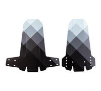 Garde-boue pliable pour VTT avec quatre trous, installation avant réglable et fixation par sangle pour une fixation stable sur terrains accidentés (B)