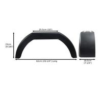 Garde boue pour les roues de la remorque 10"" Single / Plastique / aile aile TR002