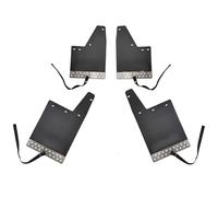 Garde-Boue pour Suzuki pour Jimny pour Sierra JB74 2019 2020 2021 2022 2023 Bavettes Garde-Boue Avant Arrière 4 Pièces Splash Fender(Black logo2)