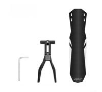 Garde-boue pour VTT, 450 x 110 mm, roue arrière pour garde-boue, design à dégagement rapide, motif fibre de carbone PP5, angle réglable pour le cyclisme (type rail de selle)