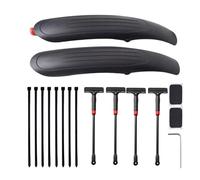 Garde-Boue pour VTT - Accessoires de Protection Sécurisés,Kit De Protection Arriere Pour Velo - Pour le VTT, le Vélo de Route, la Randonnée, le Cyclisme, le Trajet, par Pluie et Boue, en Extérieur