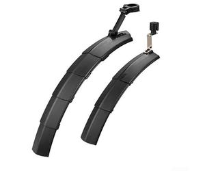 Garde Boue pour vtt Souple Caoutchouc Anti-Éclaboussures Garde | Design télescopique, se rétracte pour le stockage, idéal , protège vêtements, montage rapide(black)