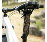 Garde-boue réglable en silicone pour tige de selle de vélo, convient pour VTT et vélo de route, auto-réglable avec mouvement de tige de selle et plusieurs choix de taille (S)