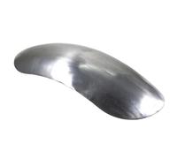 Garde-Boue Revêtement Garde-Boue De Moto Universel en Métal Argenté Non Peint, Garde-Boue Avant Court