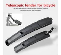 Garde-Boue Télescopique Pliable Pour Vélo De Route, 2 Pièces, Avec Feu Arrière, Garde-Boue Pour Vtt