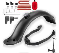 Garde-Boue Trottinette Electrique Support Arrière Remplacement Scooter Electrique Accessoires avec Amortisseurs de Vibration en Silicone, Outils et Visserie, Feux Arrière pour Xiaomi M365 / M365 Pro