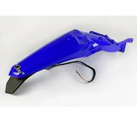 Garde boue Ufo + support de plaque avec feu bleu